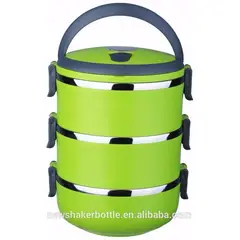 GENERICO - Lonchera térmica acero almuerzo-refrigerio-colegiotaper3 niveles