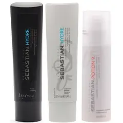 SEBASTIAN - Shampoo Hidratante 250ml + Acondicionador + Potion9 Hydre