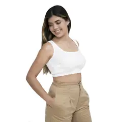 PEYITO - Top Hilo Mujer Manga Cero