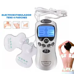 HOLGU - Masajeador Tens de 4 Parches electroestimulador
