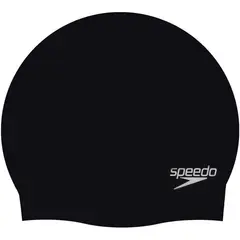 SPEEDO - Gorro Natación Plain Flat Negro