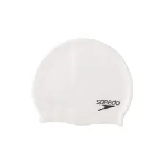 SPEEDO - Gorro Para Natación Plain Flat Blanco