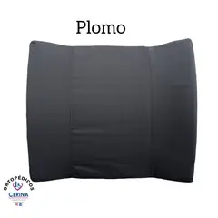 GENERICO - Cojín soporte lumbar respaldar para silla Plomo