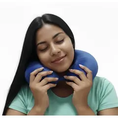 GENERICO - Almohada para cuello cojin cervical para viaje color Azul