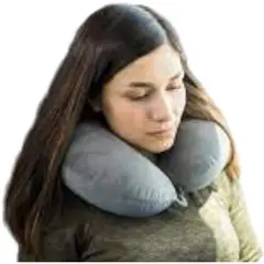 GENERICO - Almohada para cuello cojin cervical para viaje Marrón