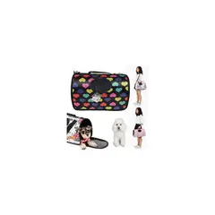 GENERICO - Cartera transportador-bolso jaula para mascota para viaje de perritos