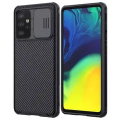NILLKIN - Case Híbrida Samsung A52 Camshiled - Negro