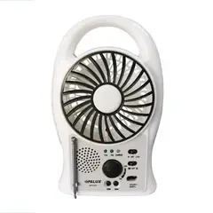 OPALUX - Ventilador 5 Pulgadas con Radio Fm Y Linterna OP-3705