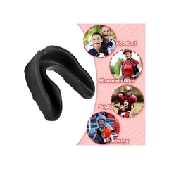 GENERICO - Protector Bucales Deportivos para Boxeo Futboll Negro