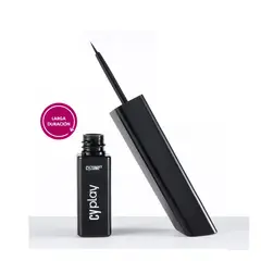 CYZONE - Delineador Black Line 4 Ever Negro Pincel Preciso