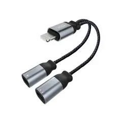 XO SIMPLE IS BEAUTY - Adaptador Dual de Audio Lightning XO iPhone 11 /12 /13 Pro Max