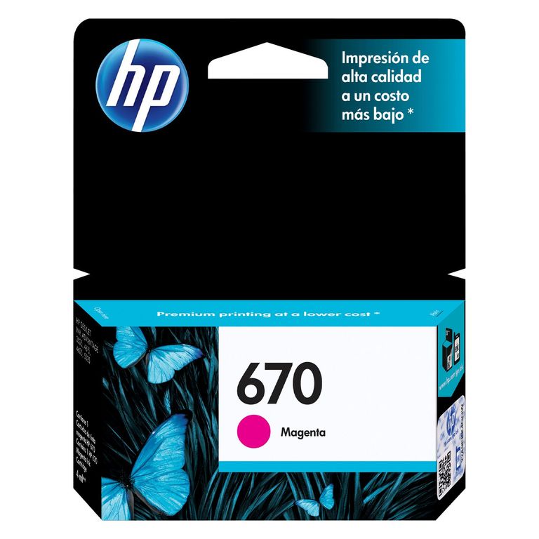 CARTUCHO DE TINTA 670 MAGENTA (CZ115AL) ORIGINAL