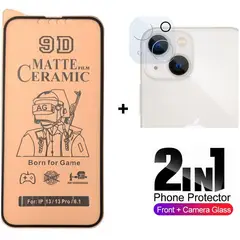 GLASS - Pack-Vidrio Protector de Cámara y Mica Cerámica Mate iPhone 13