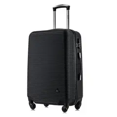 DUKAP - Maleta Grande Royal Negra 71Cm Rígida 4 Ruedas