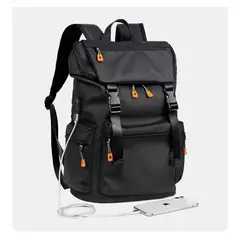 GENERICO - Mochila hombre tipo golden wolf premium portalaptop con carga usb