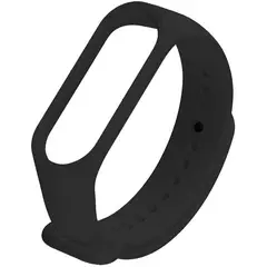 GENERICO - Correa de Silicona para Xiaomi Mi Band 3/ Mi Band 4 Negro