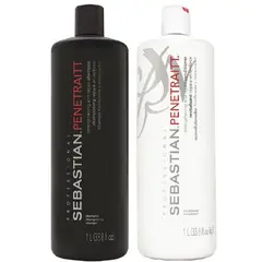 SEBASTIAN - Shampoo Reparador 1000ml + Acondicionador 1000ml Penetraitt