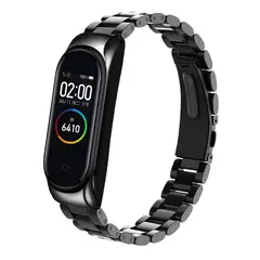 GENERICO - Correa de metal compatible con xiaomi mi smart band 7 - negro