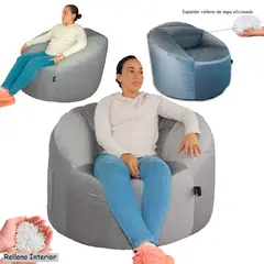 GENERICO - Puff Bean en tercio pelo Mundo Puff Peru para Adultos