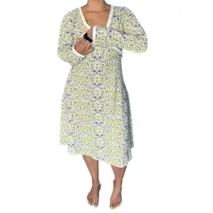 GENERICO - Camison Maternal Modelo Cruzado Manga Larga BCxy Lenceria Maternal