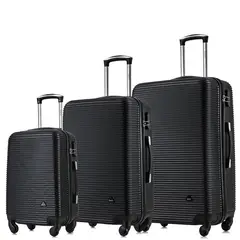 DUKAP - Set de Maletas Juego de 3 Royal Negro RYJN