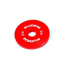 RUDEM FITNESS - Discos de goma para pesas 5lb x2