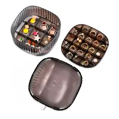 MINARI - Joyero Organizador de Joyas Anillos Relojes 3 Niveles NG J36