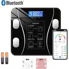 GENERICO - Balanza digital bluetooth smart scale negro