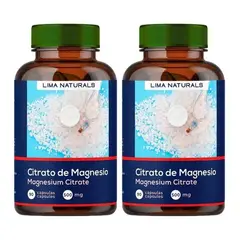 LIMA NATURALS - Citrato de Magnesio 500mg Cápsulas Pack x 2