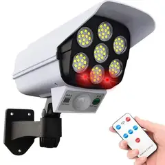 GENERICO - Lámpara Solar Foco Sensor Movimiento con Forma de Cámara