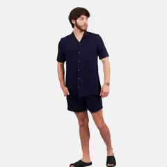 SAN COSME - Short lino hombre azul