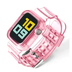 GENERICO - Correa Case TPU para APPLE WATCH 42mm - 44mm - 45mm - Rosa