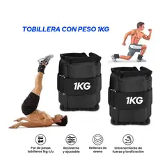 HOLGU - Tobillera Muñequera Con Peso- 1kg Pesas