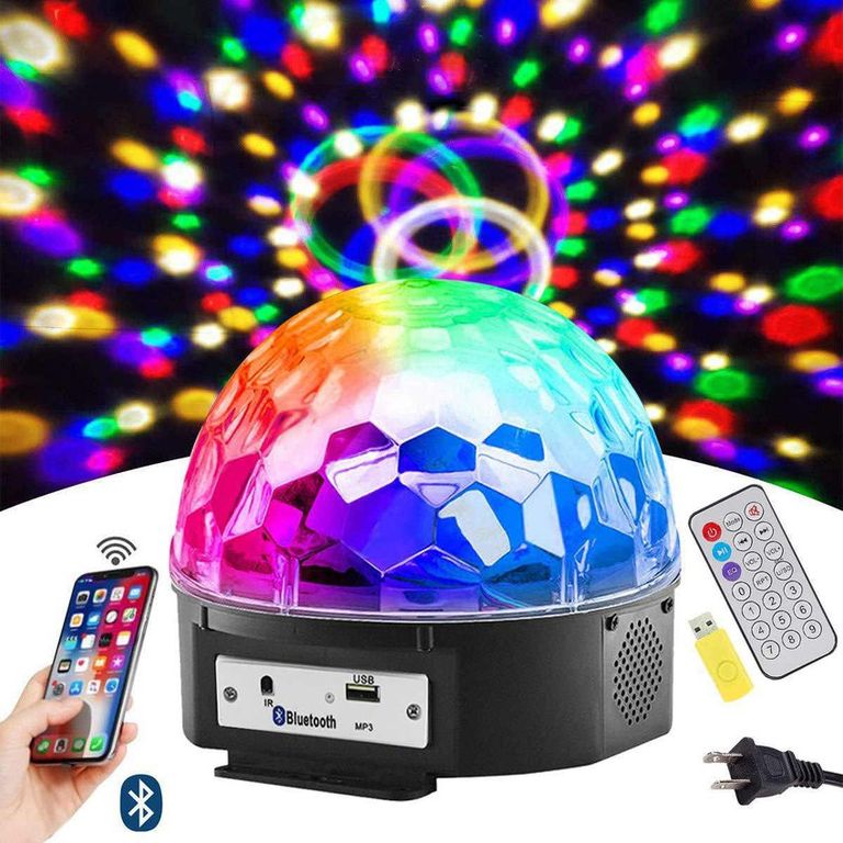 Luces parlante bluetooth psicodélicas led audiorítmica