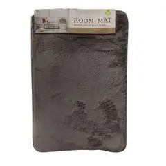 GENERICO - Alfombra piso para dormitorio baño sala plomo oscuro 40 x 60 cm.
