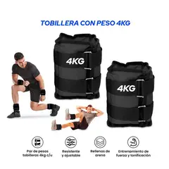 HOLGU - Tobillera Muñequera Con Peso- 4kg Pesas