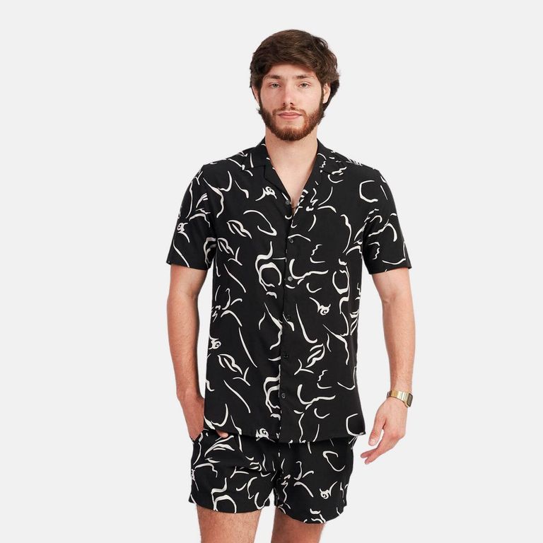 Camisa manga corta hombre