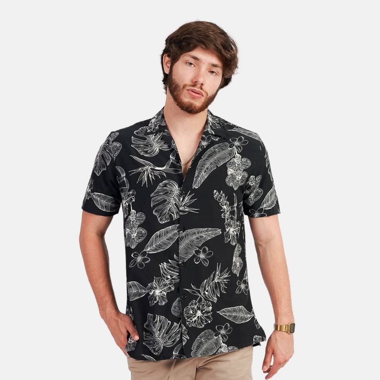 Camisa manga corta hombre