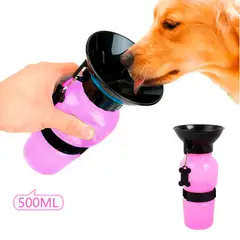 GENERICO - Bebedero Portátil para mascotas AQUADOG - ROSA