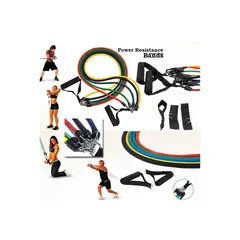 RISUTIMPORT - Set pack 5 ligas bandas de resistance gym+acces