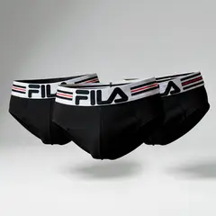 FILA - Pack x3 Trusa Hombre Negro