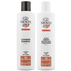 NIOXIN - Nioxin-3 Shampoo Densificador + Acondicionador para Cabello Teñido