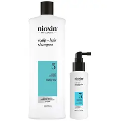 NIOXIN - Nioxin-3 Shampoo Densificador 1000ml + Loción Capilar Cabello Teñido