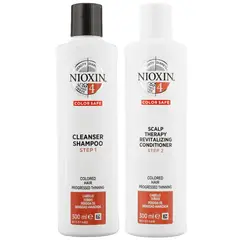 NIOXIN - Nioxin-4 Shampoo Densificador 300ml + Acondicionador Cabello Teñido