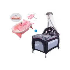 EBABY - Cuna Corral Mecedora Tina Plegable