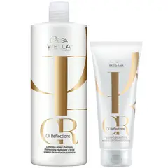 WELLA - Shampoo 1000ml + Acondicionador 200ml Oil Reflections