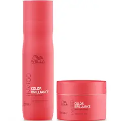 WELLA - Shampoo 250ml + Mascarilla 150ml Invigo Brilliance