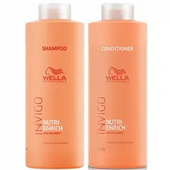 WELLA - Shampoo 1000ml + Acondicionador 1000ml Invigo Nutri Enrich