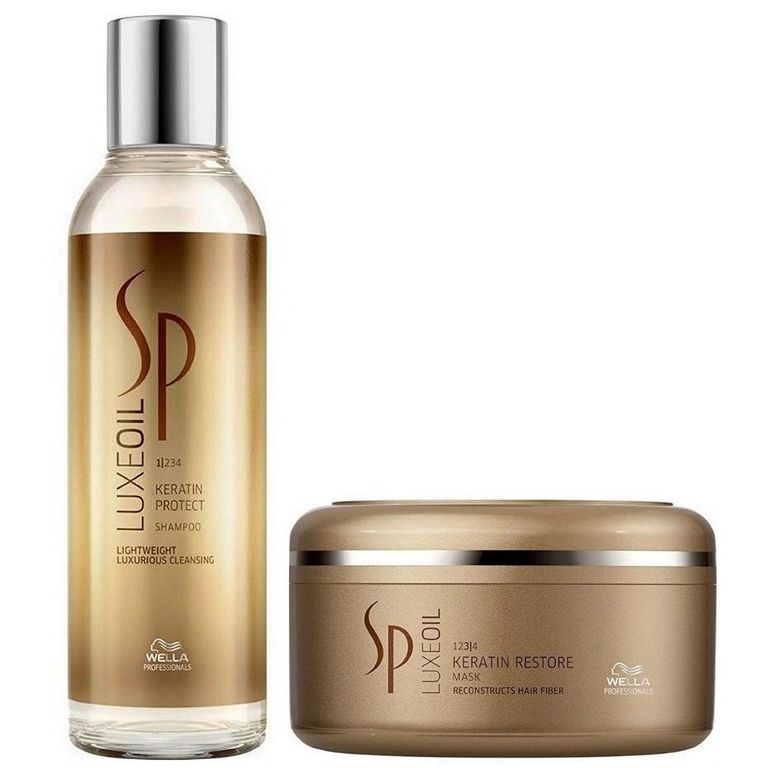 Shampoo con Aceite de Argán 200ml + Mascarilla Luxe Oil Keratin