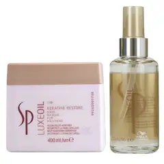 WELLA - Mascarilla con Aceite Argán 400ml + Elixir Luxe Oil Keratin